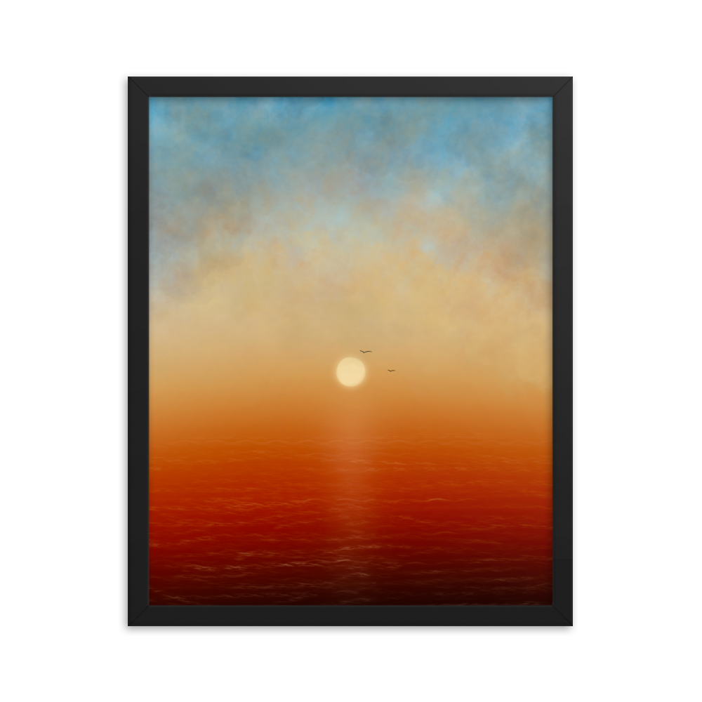 Sunset Framed poster